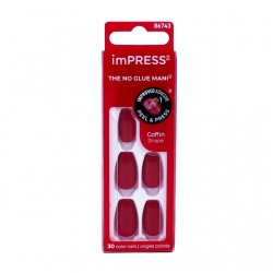 Kiss Impress Color Coffin Shape - 30 unghie Reddy Or Not