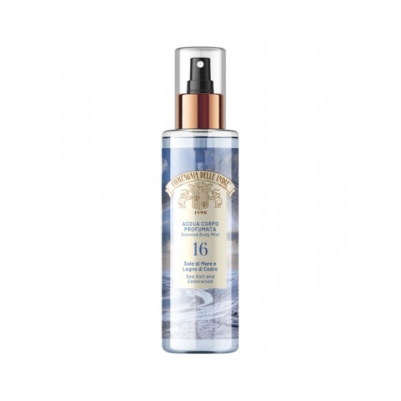 Compagnia Delle Indie 16 Sale Di Mare E Legno Di Cedro - Acqua Corpo Profumata 200 Ml