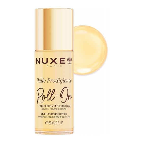 Nuxe Huile Prodigieuse Roll-On - Olio Secco Idratante Multifunzione 60 Ml