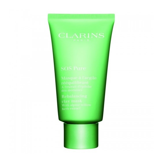 Clarins Sos Pure - Maschera Purificante Riequilibrante All'Argilla Per Pelli Miste O Grasse 75 Ml